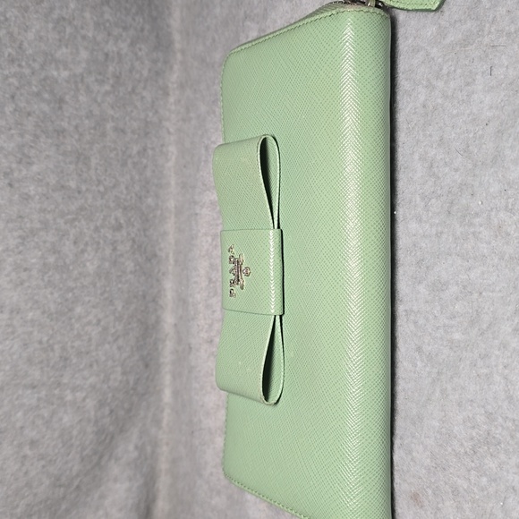 Prada Saffiano Fiocco Acqaumarine Long Wallet - Picture 15 of 16